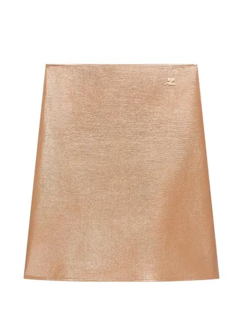 vinyl A-line knee-length skirt by COURREGES