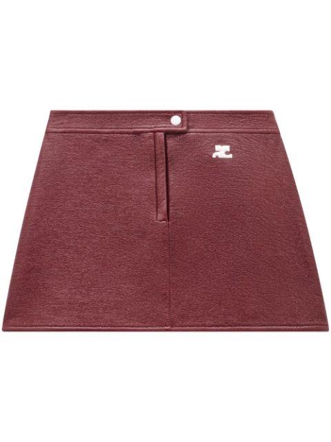 vinyl A-line mini skirt by COURREGES