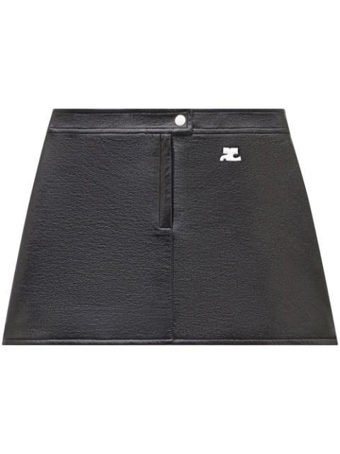 vinyl mini skirt by COURREGES