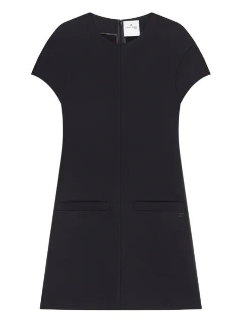 welt-pocket mini dress by COURREGES
