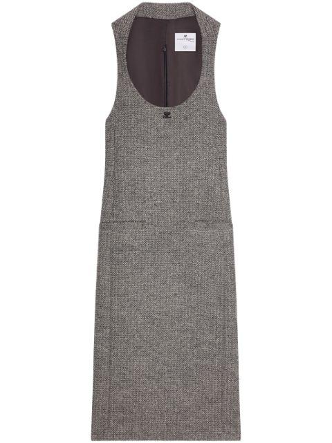 wool-blend midi dress by COURREGES