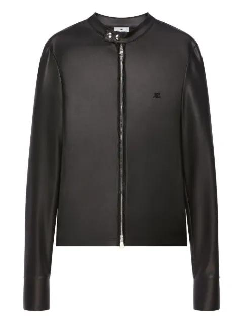 zip-up biker jacket by COURREGES