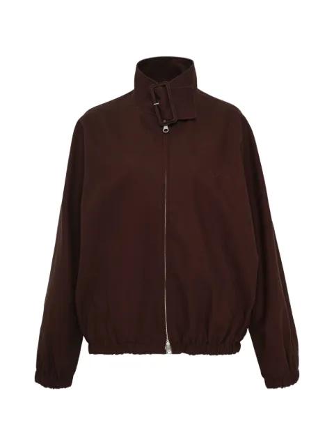 zip-up bomber jacket by COURREGES