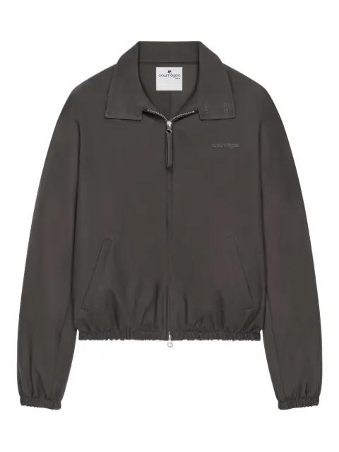 zip-up cotton jacket by COURREGES