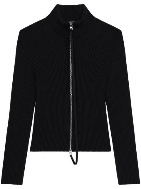 zipped cardigan by COURREGES