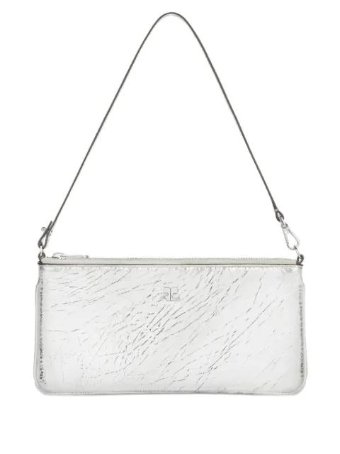 zipped leather shoulder bag by COURREGES