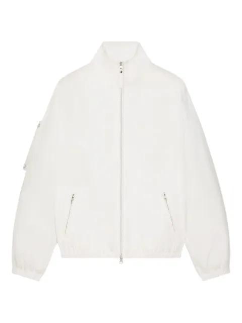 zippered cropped jacket by COURREGES