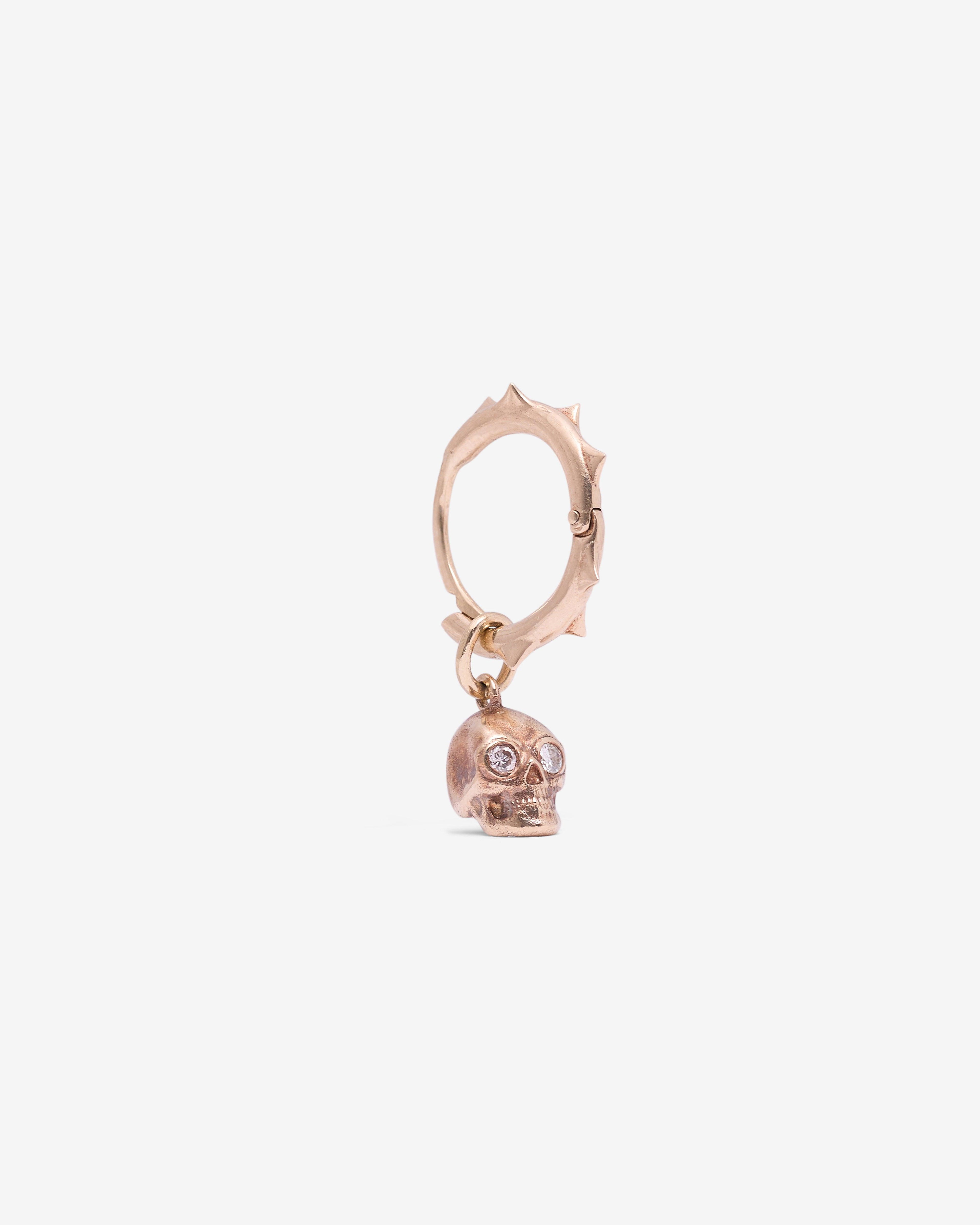 Courtney Mc - Mori Skull Earring - (14K Yellow Gold) by COURTNEY MC