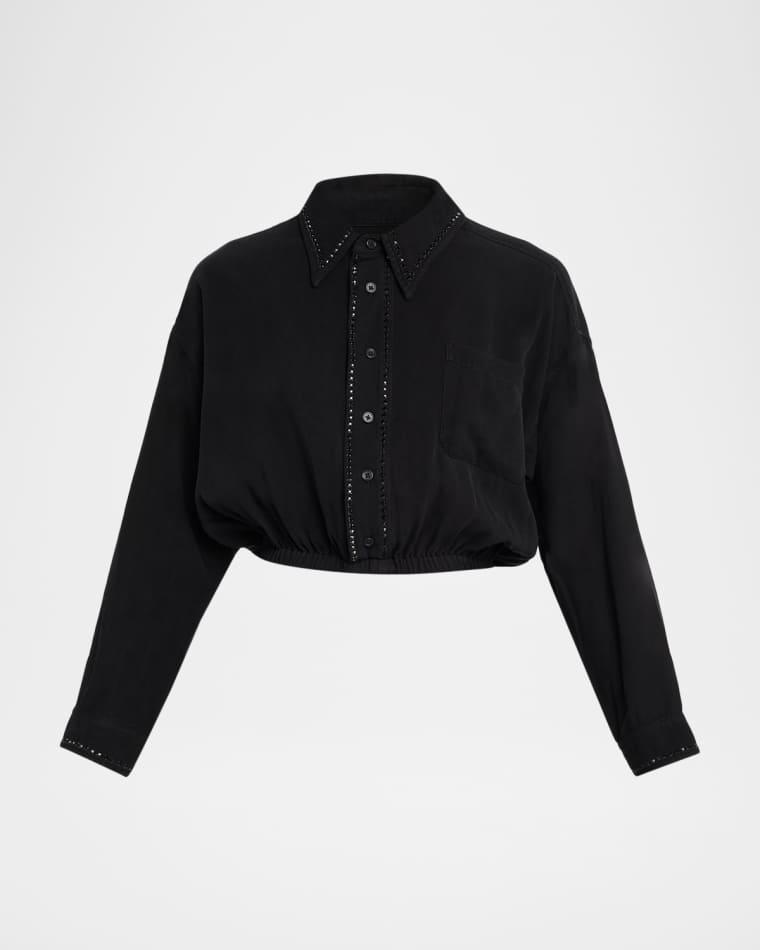 Chelsea Embellished Silk Blouse by COUT DE LA LIBERTE