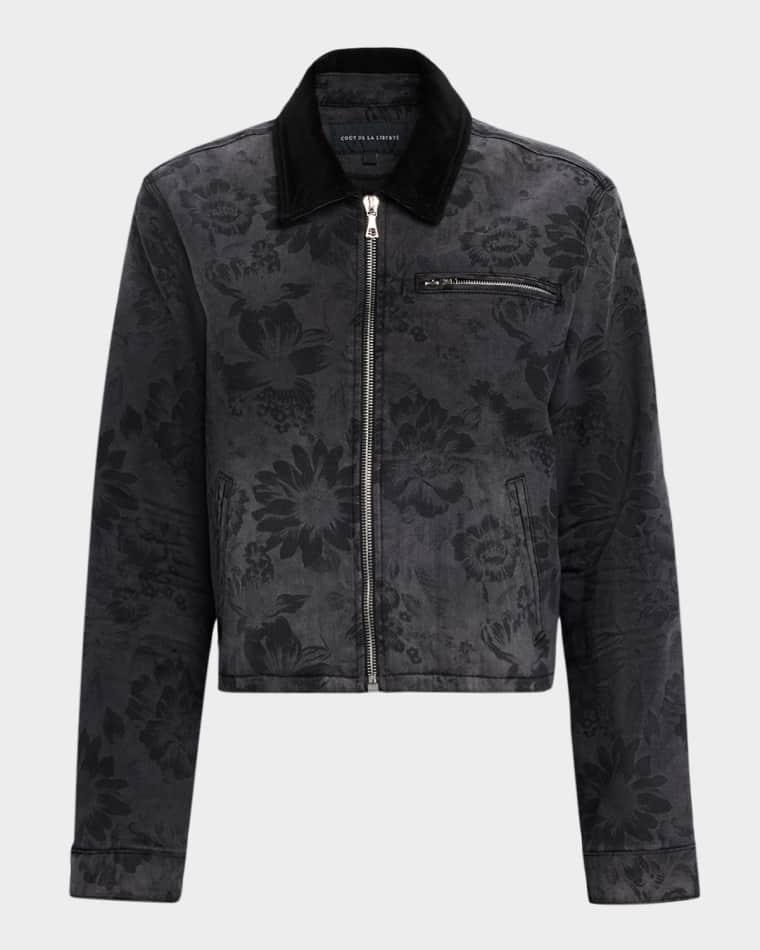 Finsbury Floral Denim Jacket by COUT DE LA LIBERTE