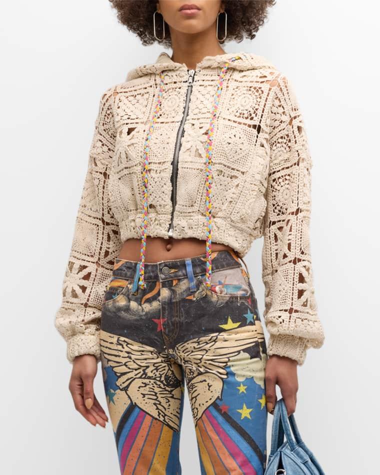 Gina Cropped Zip Hoodie by COUT DE LA LIBERTE
