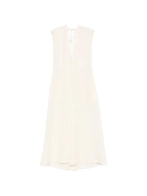 V-neck back-tie maxi dress by COVERT