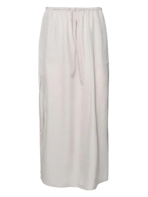 elasticated-waist maxi skirt by COVERT
