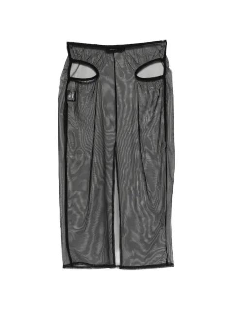 cut-out midi skirt by COWBOYS OF HABIT