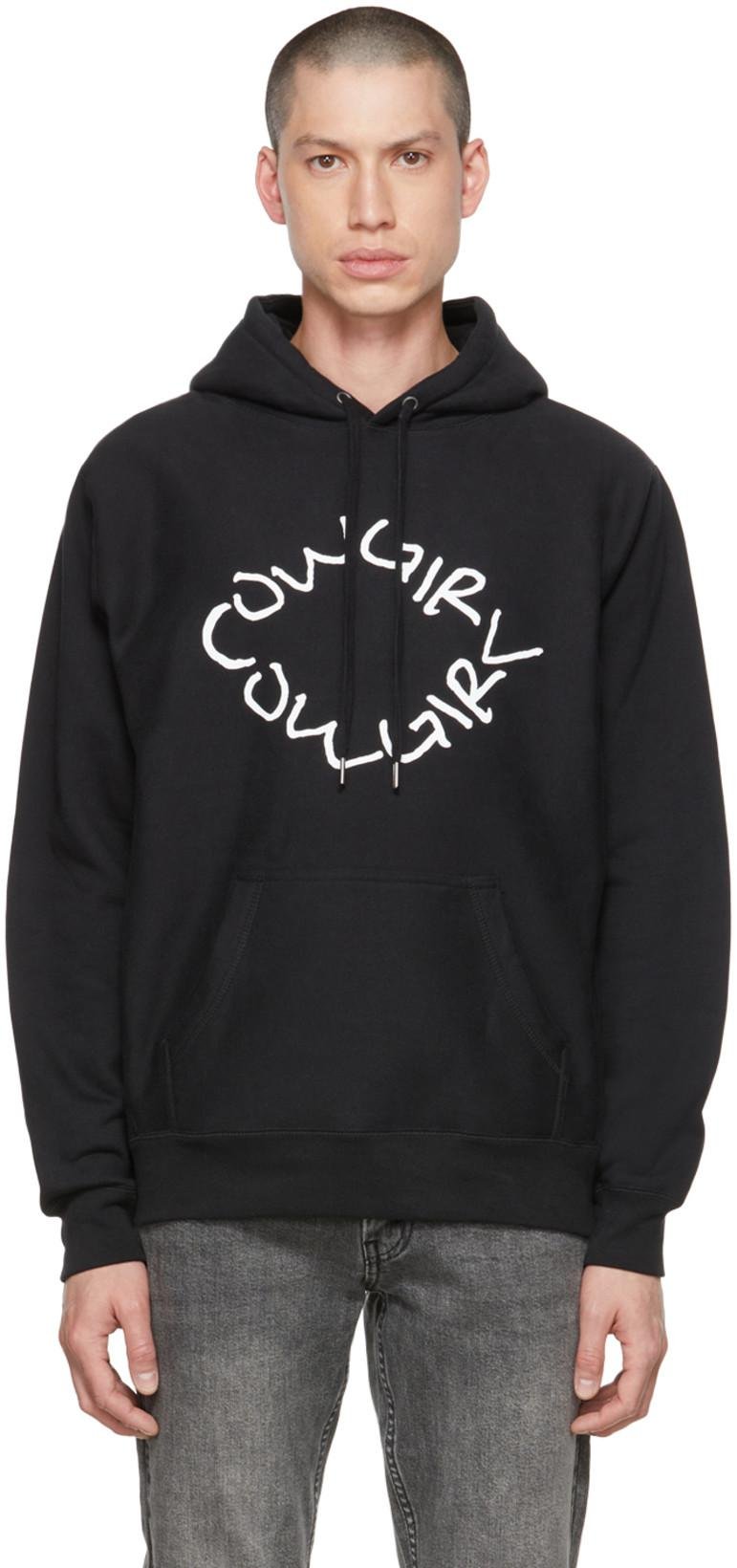 Black Penmanship Hoodie by COWGIRL BLUE CO