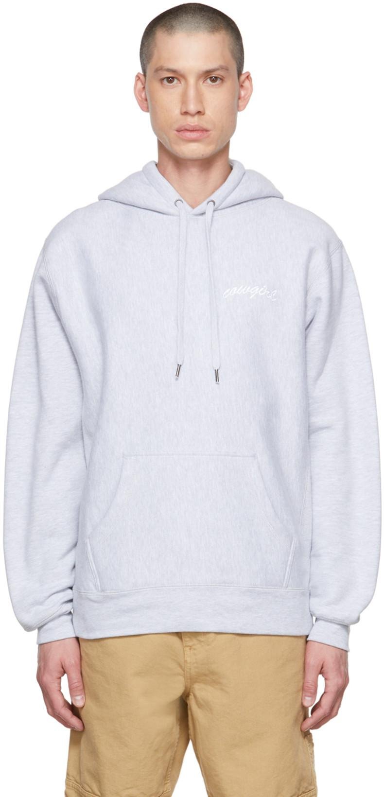 Gray Script Hoodie by COWGIRL BLUE CO