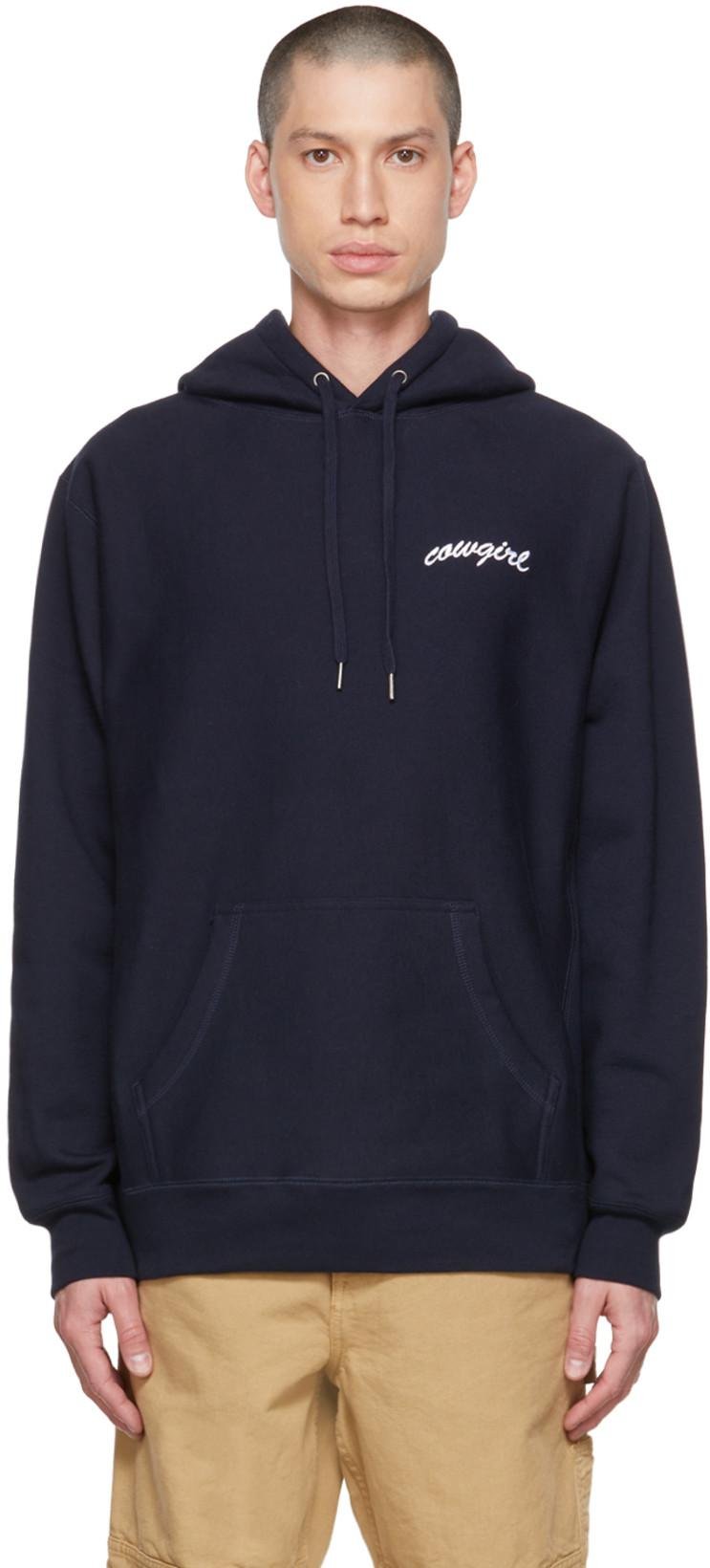 Navy Script Hoodie by COWGIRL BLUE CO