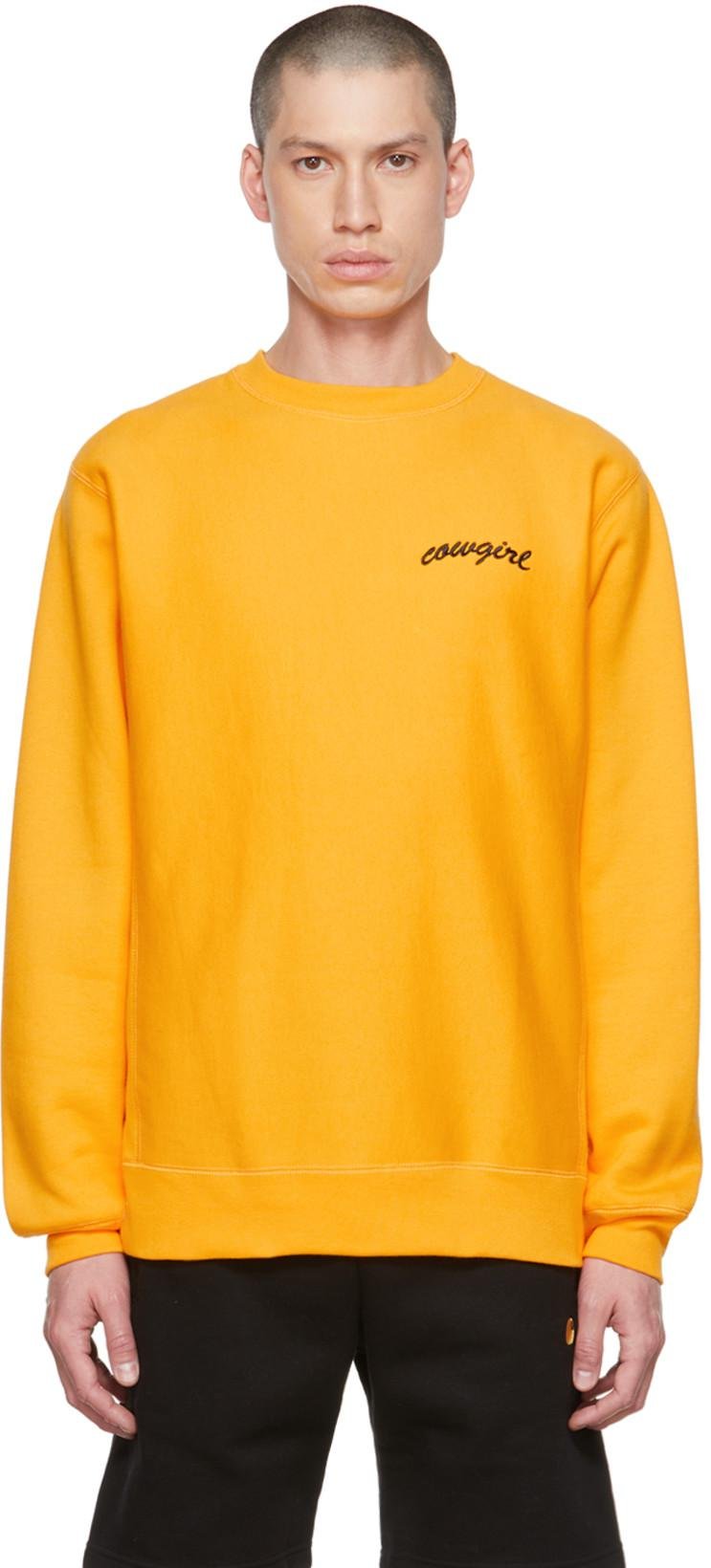 Yellow Script Sweatshirt by COWGIRL BLUE CO
