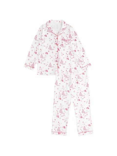 christmas-print pyjama set by COZY CREW CLUB