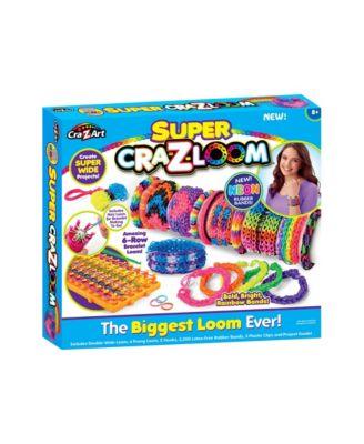 DIY Bracelet Loom Kit 2200 Latex Free Color Bands by CRA-Z-ART