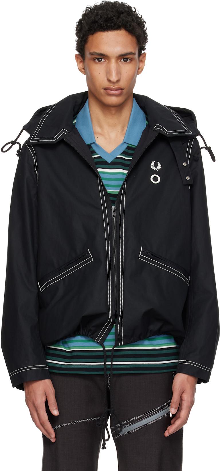 Black Fred Perry Edition Alpine Jacket by CRAIG GREEN