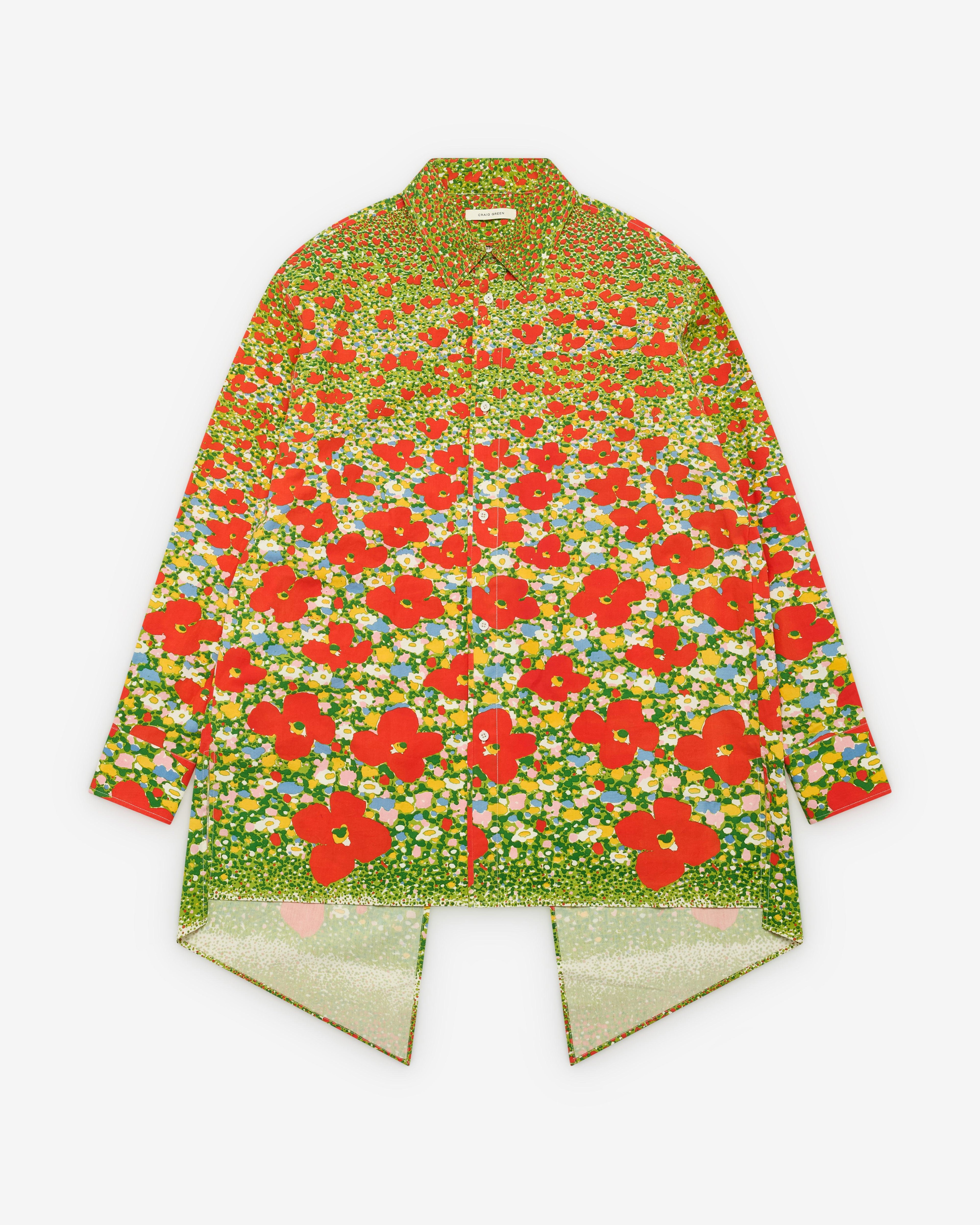Craig Green - Men's DSM Exclusive Open-Back Shirt - (Red Poppy) by CRAIG GREEN