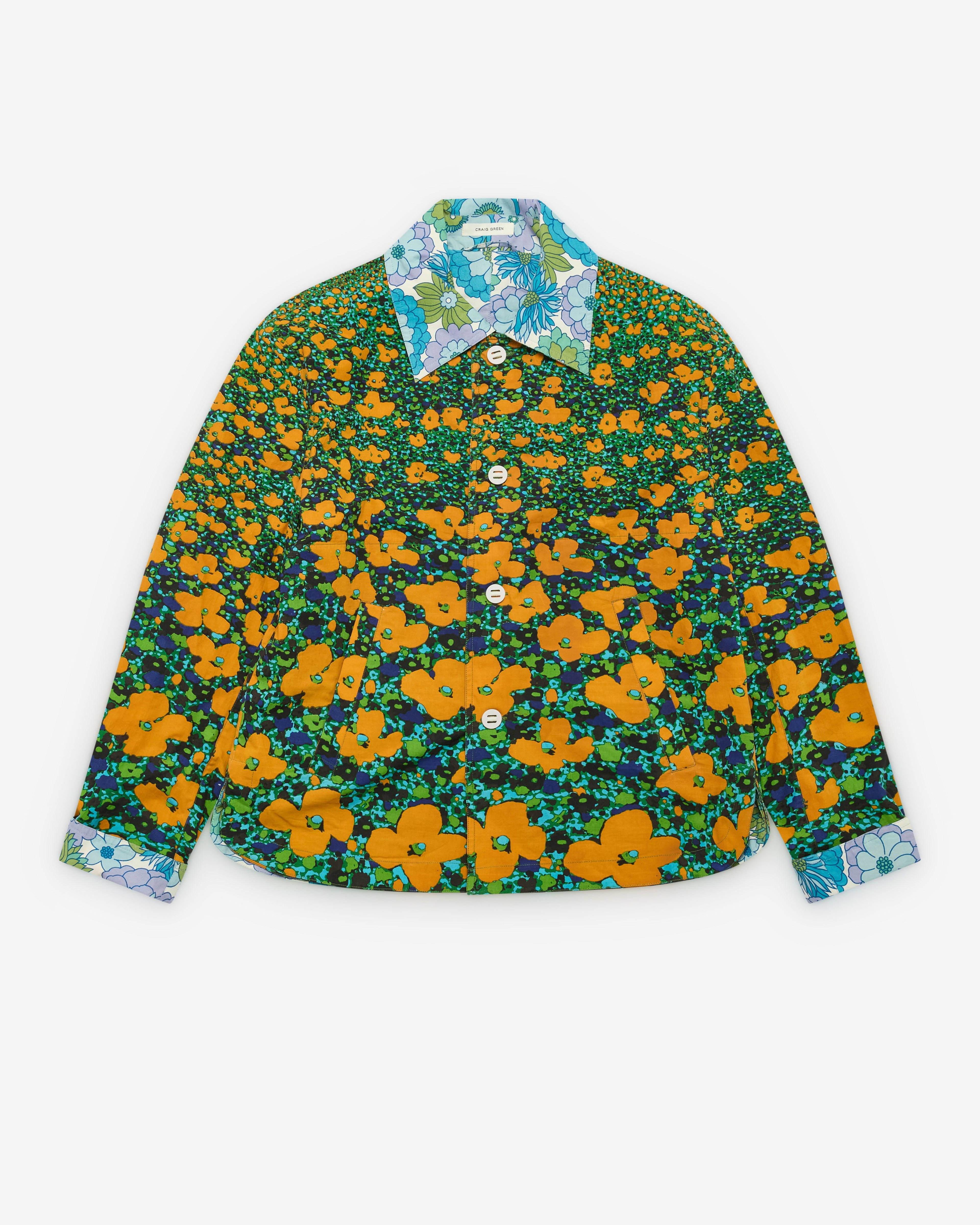 Craig Green - Men's DSM Exclusive Reversible Worker Jacket - (Orange Print) by CRAIG GREEN
