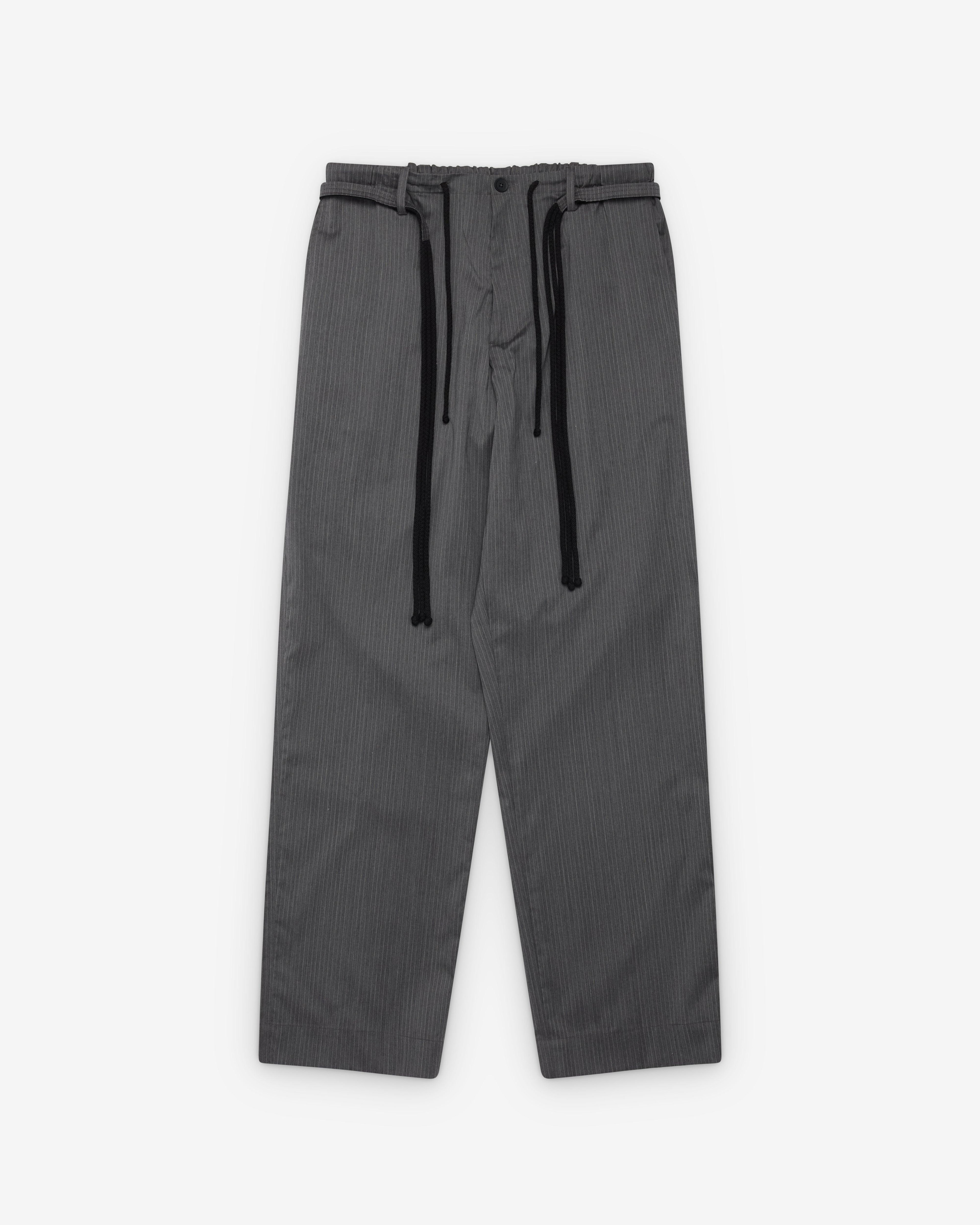 Craig Green - Men's Elasticated Worker Trouser - (Grey Stripe) by CRAIG GREEN