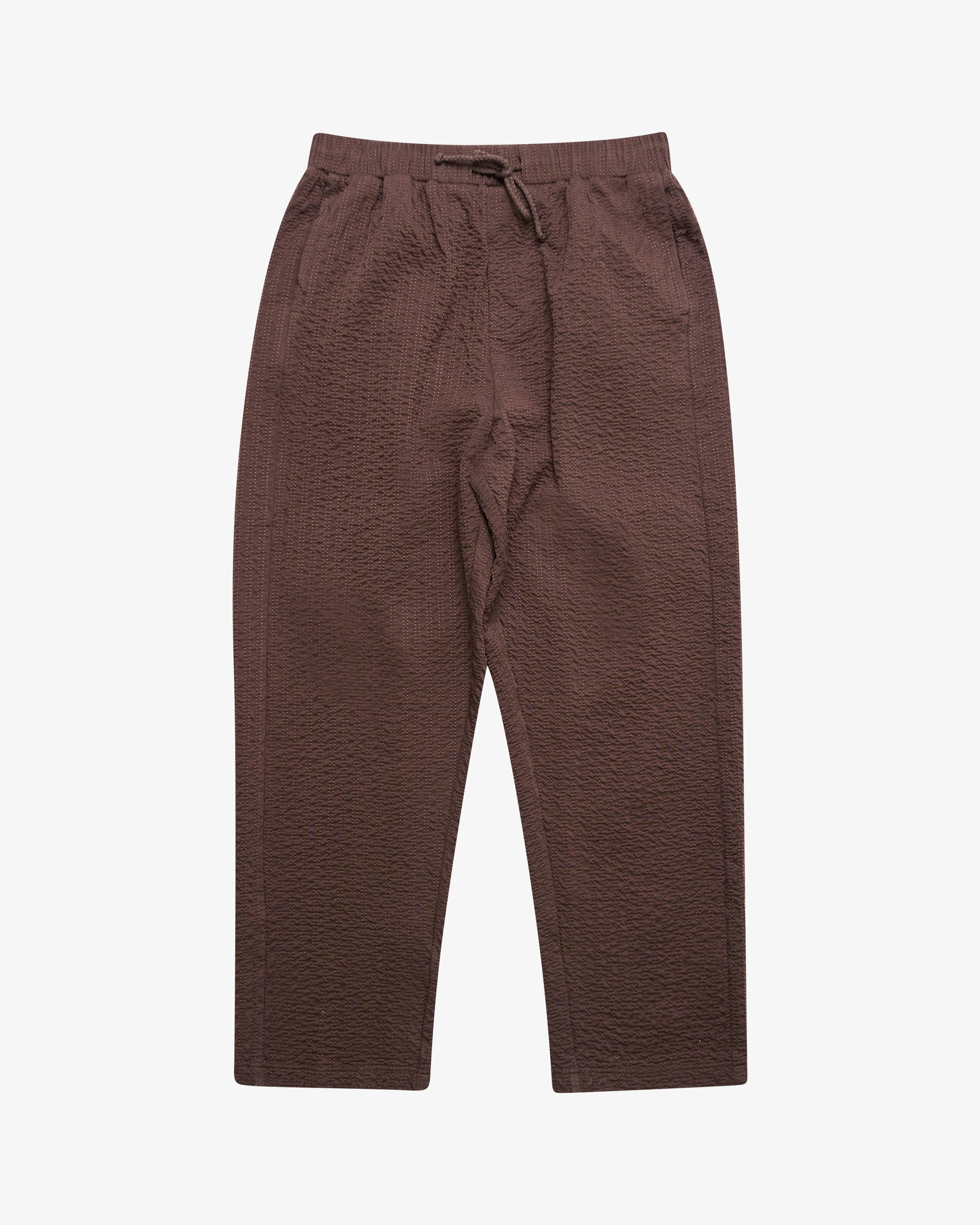 Craig Green - Men's Embroidered Linestitch Trouser - (Brown) by CRAIG GREEN