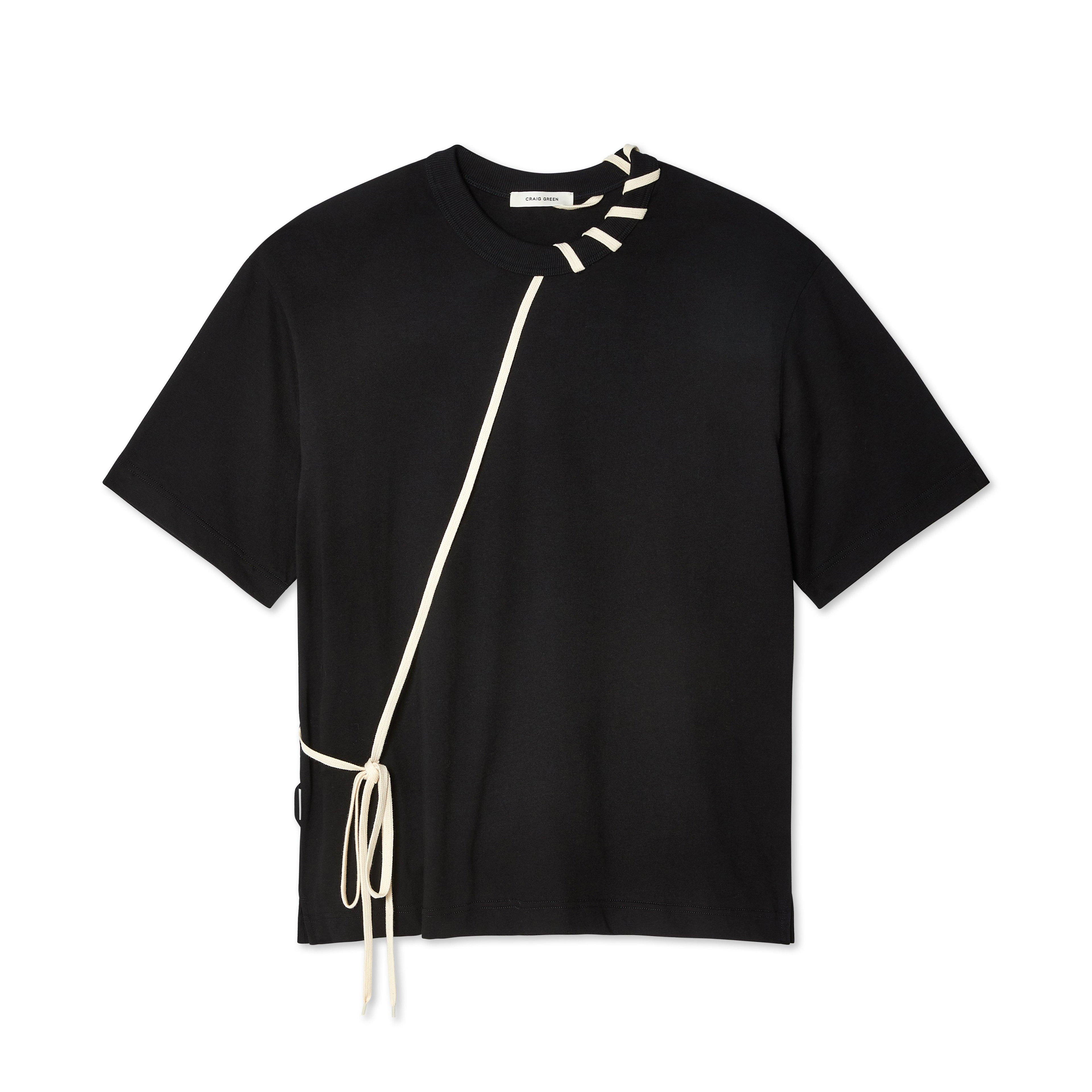Craig Green - Men's Laced T-Shirt - (Black) by CRAIG GREEN