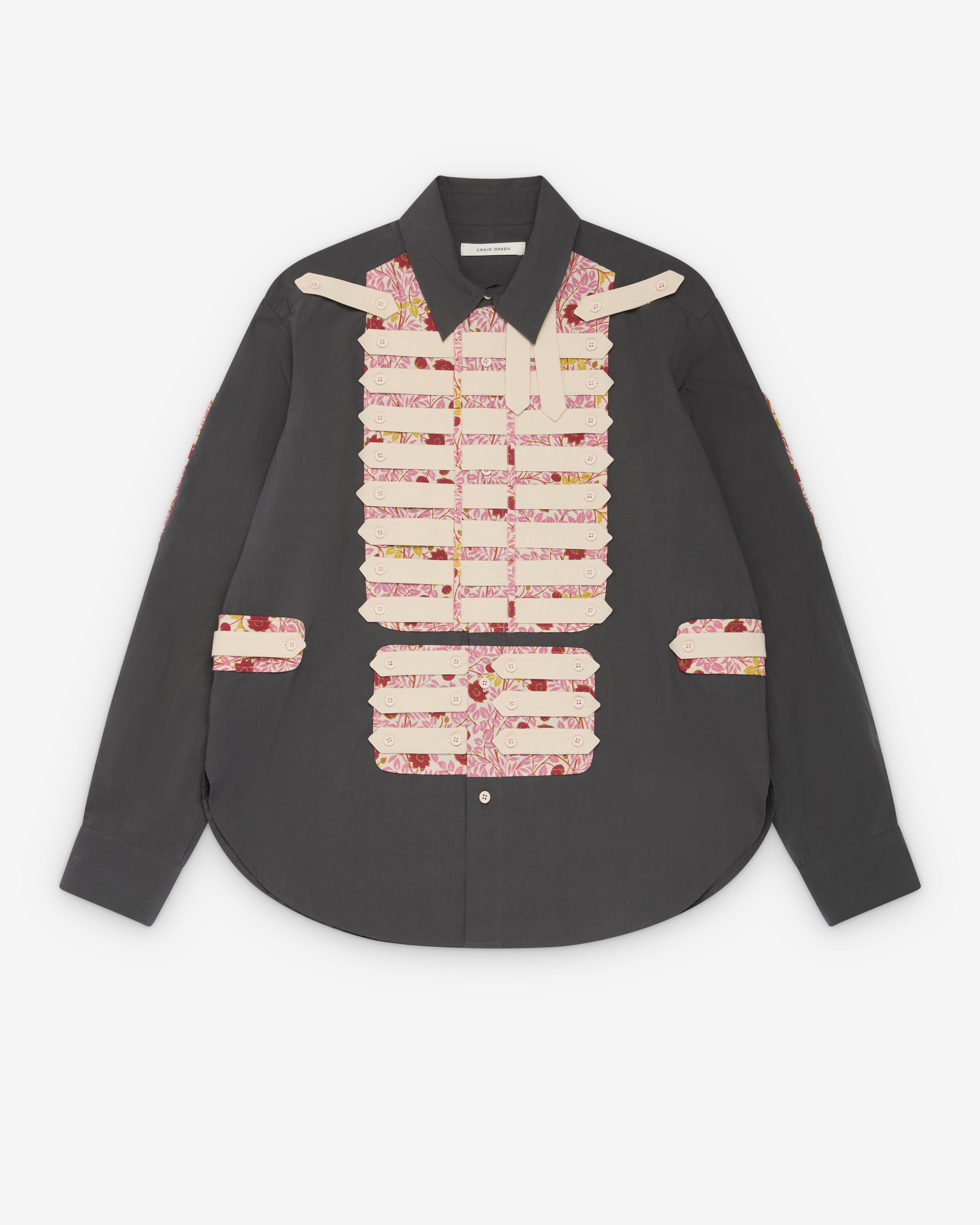 Craig Green - Men's Multi Tab Shirt - (Grey/Pink) by CRAIG GREEN