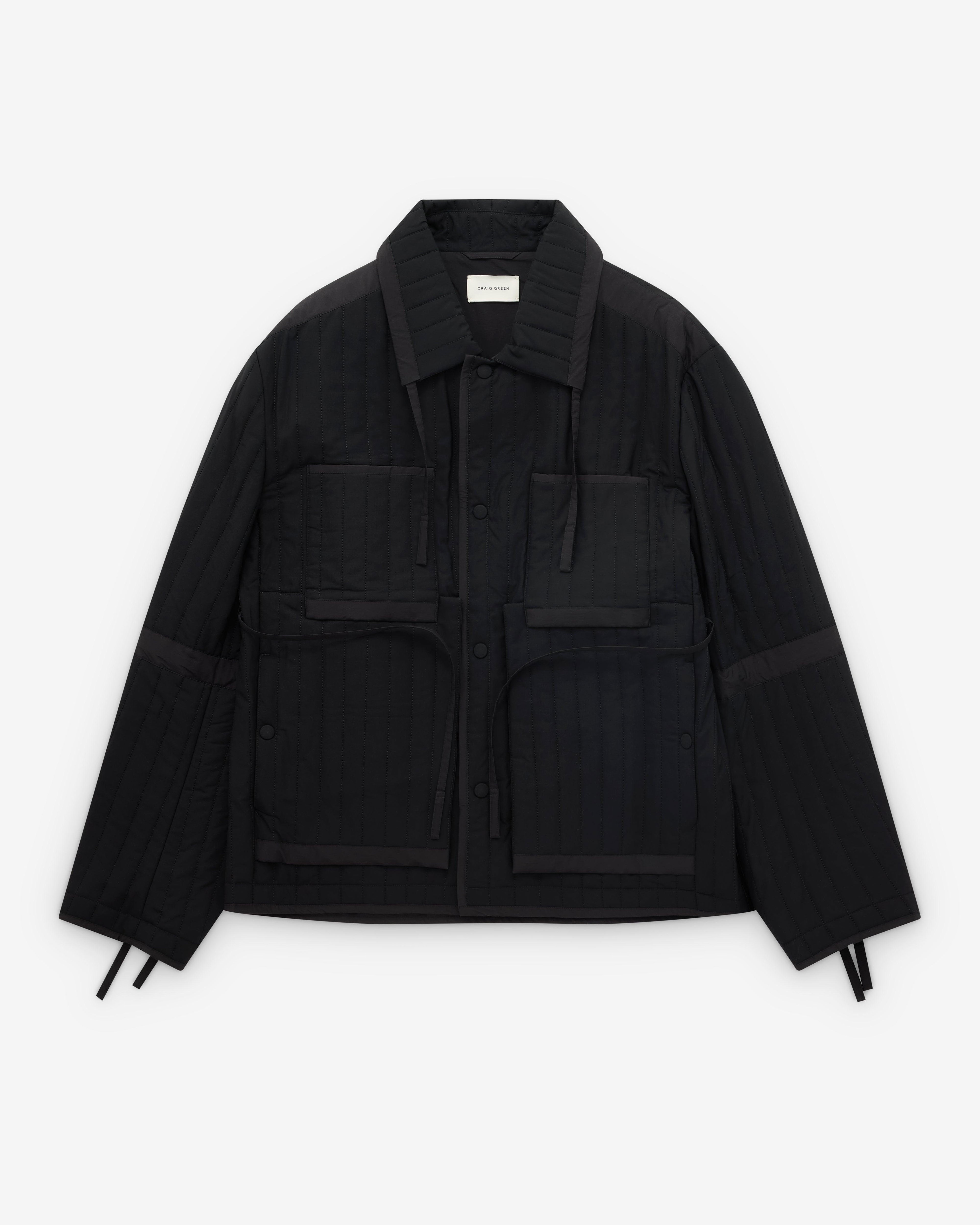 Craig Green - Men’s Quilted Worker Jacket - (Black) by CRAIG GREEN