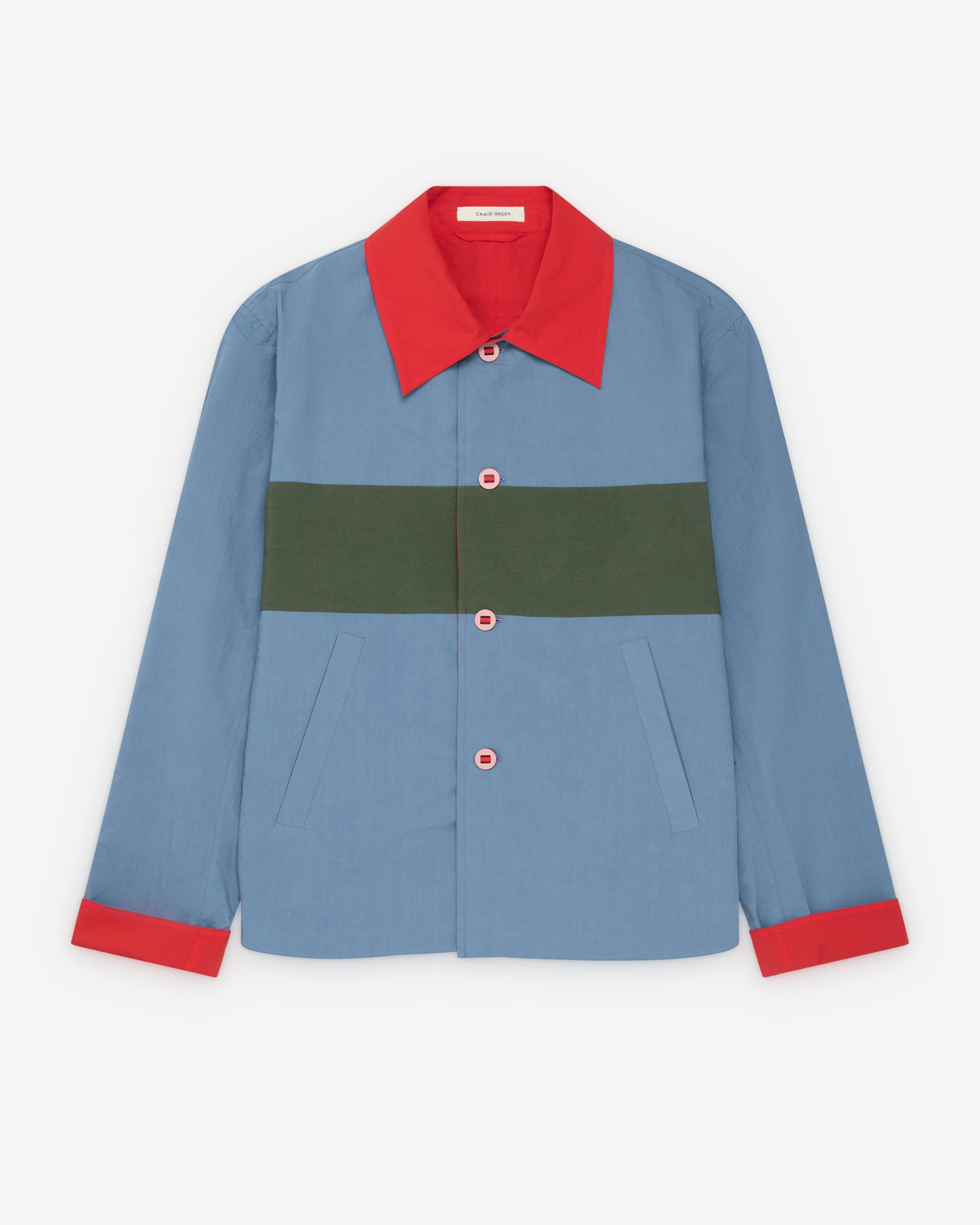 Craig Green - Men's Reversible Worker Jacket - (Mid Blue/Red) by CRAIG GREEN