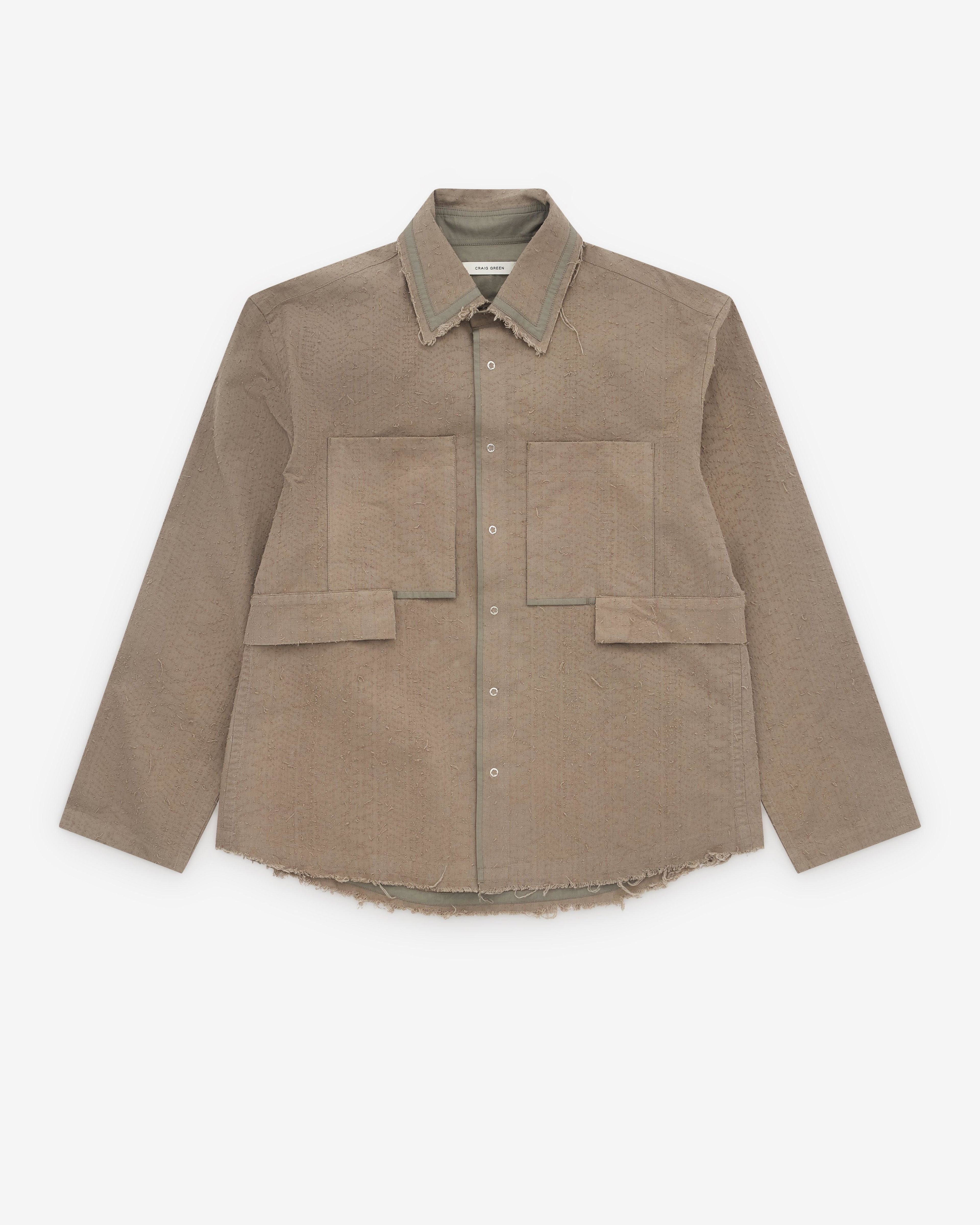 Craig Green - Men’s Ripstop Towel Shirt - (Sand) by CRAIG GREEN