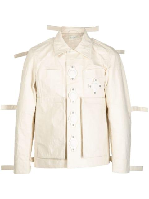 Tab eyelet strings jacket by CRAIG GREEN