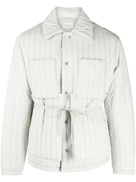 belted quilted shirt jacket by CRAIG GREEN