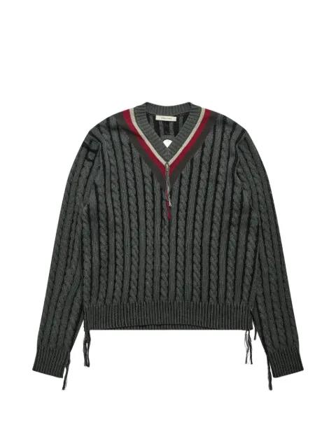 cable-knit tassel-detail sweater by CRAIG GREEN