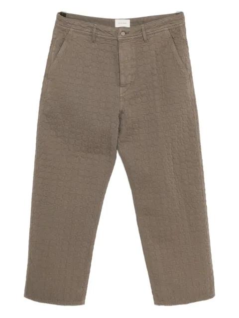circle-quilted trousers by CRAIG GREEN