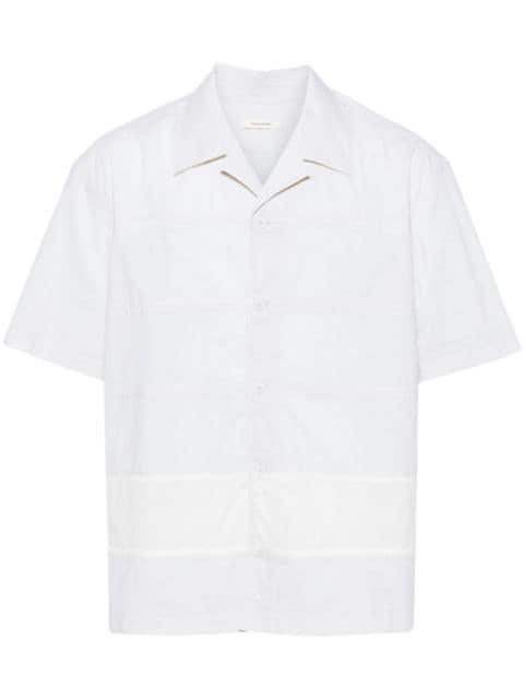 panelled cotton short-sleeve shirt by CRAIG GREEN