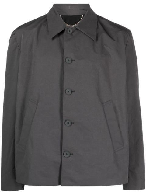 point-collar shirt jacket by CRAIG GREEN