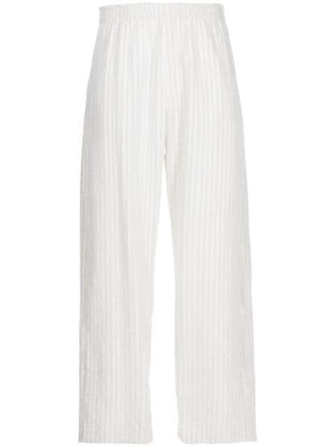 striped straight-leg trousers by CRAIG GREEN