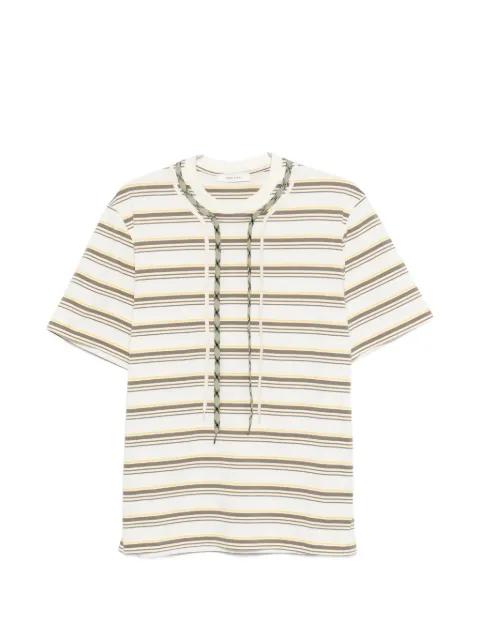 striped trek-lace T-shirt by CRAIG GREEN