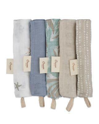 Cove Sea Life Washcloths by CRANE BABY