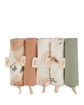 Parker Floral Baby Washcloths by CRANE BABY