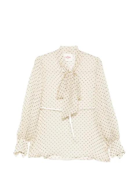 polka-dot blouse by CRIDA