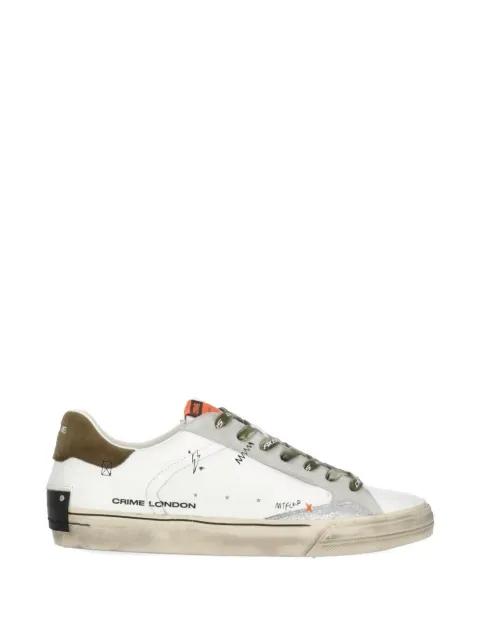 Deconstructed lace-up sneakers by CRIME LONDON