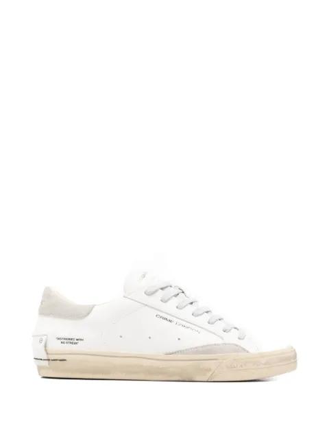 Distressed 2.0 lace-up sneakers by CRIME LONDON