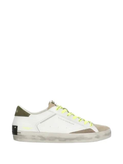 Distressed lace-up sneakers by CRIME LONDON
