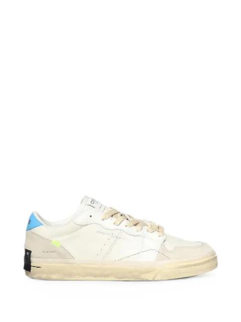 Playoff panelled logo-print sneakers by CRIME LONDON