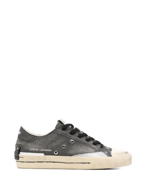 Recut leather sneakers by CRIME LONDON